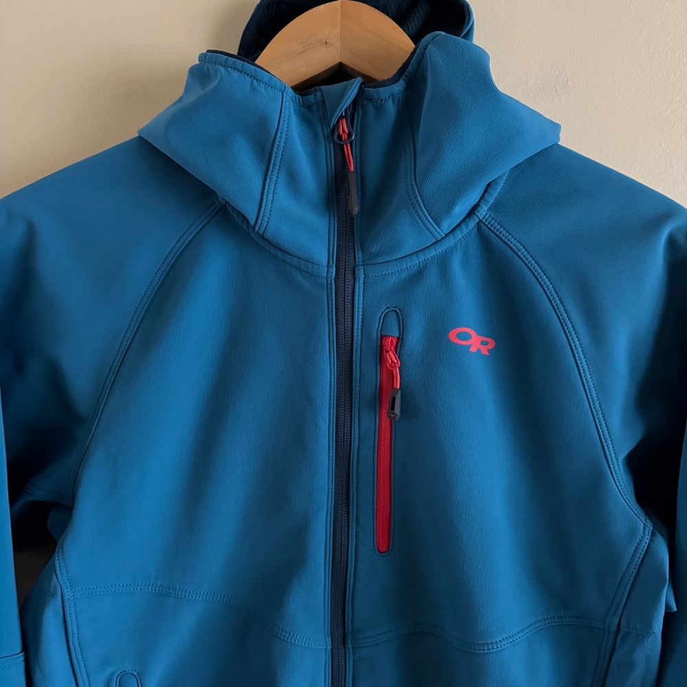 OUTDOOR RESEARCH Women’s Ferrosi Grid Hooded Jacket Celestial Blue Sz Large - Picture 3 of 5